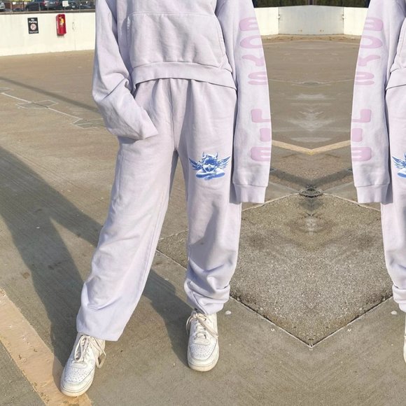 Boys Lie Pants - NEW BOYS LIE I HOPE YOU LILAC SWEATPANTS SZ XS S M L